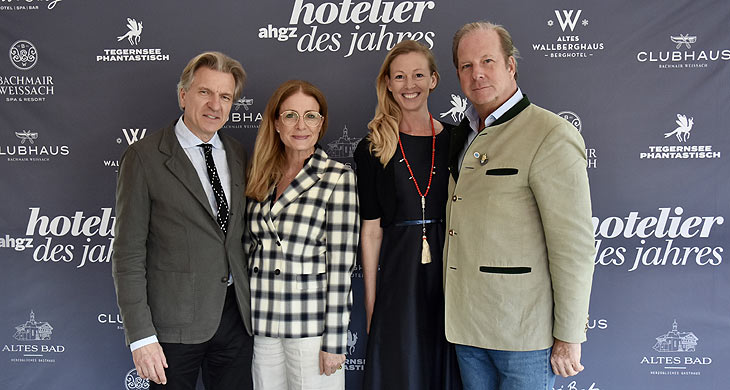 Korbinian und Suse Kohler, Anna Herzogin in Bayern mit Andreas Freiherr von Maltzan (von li. nach rechts)  (©Foto. Bachmair Weissach/Louisa Kirsch)